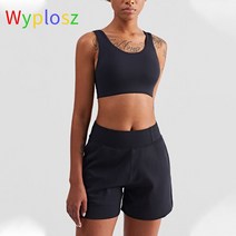 Wyposz 요가 브래지어 자르기 자전거 운동복 지원 여자의 운동 적당 여자 연약한 두껍게하는 lithe 강요, [02] M-6, [03] Black