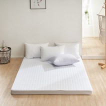 [에르미아] 마이크로화이버 99.9%항균원단 라텍스커버 킹(160x200x10cm) 5color, 화이트