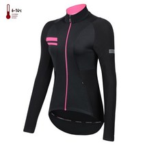 산틱 여성용 사이클링 재킷 겨울 보온 플리스 MTB 바람막이 코트 자전거 의류 반사 아시안 사이즈 K9L5113P