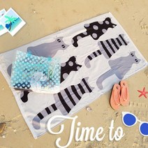 나sesp+순면 베너 비치 타올 시리즈 대형수건 타월 대타월 큰수건 바디 대타올♥escapee, ♥escapee2 유니콘 핑크