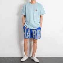 스타토리 하드 와이드 4부 반바지 남자 밴딩 여름 츄리닝 바지
