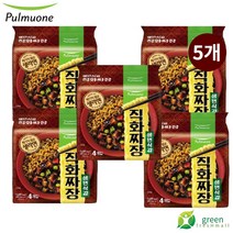 풀무원 생면식감 직화짜장면 4입 멀티팩, 5팩