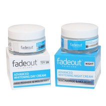 페이드아웃 어드밴스드 화이트닝 데이크림&나이트크림 1+1 승무원크림 미백기능성, 데이크림+나이트크림(파우치6개증정)
