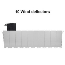 캠핑윈드스크린 바람막이천막 텐트가림막 원터치쉘터 8/9/10/12 플레이트 가스 스토브 방패 야외 캠핑 피크, 03 10 Plates