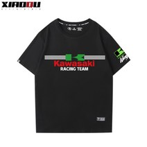 가와사키 티셔츠 반팔 작업복 동호회 작업복 여름 티 배달 오토바이 힙한, BP