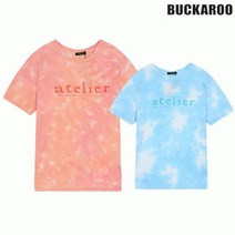 버커루 버커루 여름 40% 여성 30수 싱글 타이다잉 반팔 티셔츠 B222TS600P