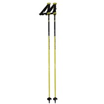 스키폴대 스키폴 폴대스키 스키폴대길이조절 스키헤드폴대 스키폴대카본 Pole Ski 초경량 가벼운 길이조절폴, 옐로우, 105cm