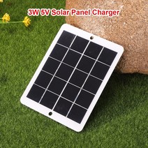 태양광발전 태양열설치 태양열패널 USB 태양 전지 야외 3W 5V 휴대용 등산 캠핑 Polysilicon 여행 DIY 열 충전기 보조베터리 전화 번호