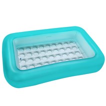 BW 51115 엠보싱 유아 사각 에어풀장 민트물놀이풀장, 민트