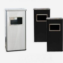 스텐리스 야외 휴지통(대) 블랙 1개, 본상품