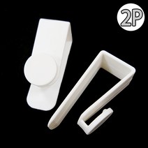 심플 도어후크 2개 가방걸이 도어훅 모자 문걸이 행거 무타공 고리 자취방 파티션