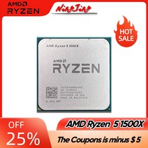 AMDRyzen 5 1500X R5 3.5 GHz 게이밍 Zen 0.014 쿼드 코어 8 CPU 프로세서 L3 = 16M 65W YD150XBBM4GAE 소, 한개옵션0