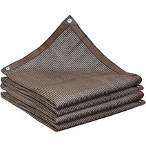 어닝 Sun Shade Sail-야외 그늘막 천 파티오 개인 정보 보호 스크린 패브릭 캐노피 차양 UV 블록 퍼걸, 01 초콜렛_10 2x5m