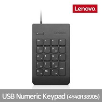레노버 유선 키패드 Numeric Keypad 4Y40R38905 블랙, 선택하세요
