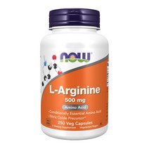 나우 푸드 L 아르기닌 500mg 250캡슐 엘 알기닌, 1개, 기본