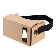 Google Cardboard 가상 리얼 스토어 3D VR 헤드셋 DIY 가상 현실 상자 유리 클리어 광학 렌즈 편안한 헤드 스트랩 모든 4-6 인치 스마트 폰 (스타터 DIY 1 팩)
