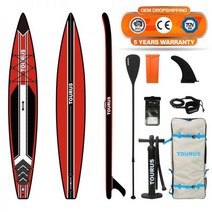 Woodgrain SUP 공기주입 서핑 패들보드 레저 패들 수상 스포츠 다대포해수욕장, TS-R02A 스피드레이싱 더블 레이어 380x71x1