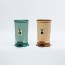 나은생활공식몰 매직캔 휴지통 냄새안나는 기저귀 페달 쓰레기통 10리터, 그린