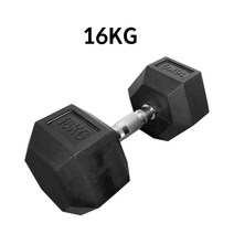 헬스프라자 육각아령고무덤벨(RD) 3kg부터~20kg까지 2개 1조, 블랙(2개 1세트)+추가배송비 별도 부과(+3000), 16kg