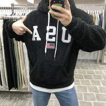바나나마켓 남자 USA 양털후드티 후드티