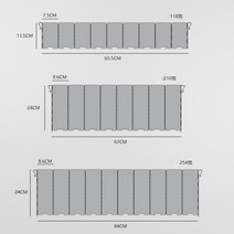 캠핑윈드스크린 화로 버너 바람막이 8/9/10 플레이트 알루미늄 합금 윈드 스크린 접이식 스토브 실드 야외 캠핑 장비, Eight pieces