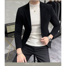 남자 골덴 블레이져 가을 슬림 기본마이 케쥬얼 데일리 데이트룩