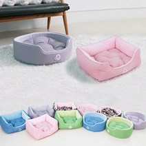 FSR284601조인컴퍼니 베이직 강아지방석/애견방석/애견쿠션/국내제작/강아지방석/강아지쿠션/리버서블/양면속방석/개방석, 사각_그린