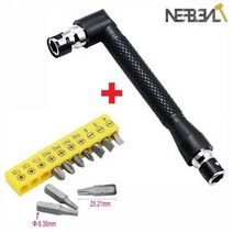 105 도 직각 스크루 드라이버 세트 소켓 홀더 어댑터 조정 가능한 비트 드릴 도구 인치 육각, 1 pcs 055 1pcs 010Z