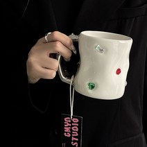 미니마나 젬스톤 머그컵, 미니마나 젬스톤 화이트, 1개