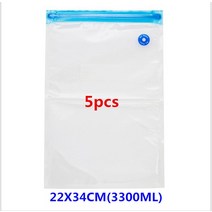 가정용 진공 포장기 기계 재사용 가능한 식품 밀봉 백 밀봉 주방 ziplock 에코 인, 22x34cm