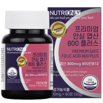 뉴트리온리 프리미엄 안심 엽산 800 플러스, 60정, 2개