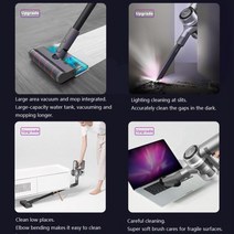 물걸레청소기 Dreame V12 가정용 무선 청소기 250ml 물 탱크 자동 누출 3000mAh 배터리 용량 슈퍼 깨끗한, 04 AU