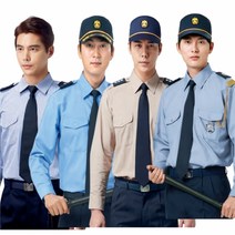 KSK 춘추 작업복 근무복 경비복 반판 긴팔 남방 셔츠, 1개