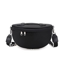 여성용 Eslcorri 크로스 바디 백-패션 슬링 지갑 숄더 백 패니 팩 가죽 인과 가슴, Black