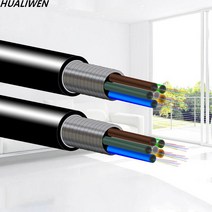 광 케이블 광섬유 야외 단일 모드 통신 기갑 광케이블 4 6 8 12 24 코어, 6core 9.0mm, 100m, 1개