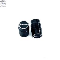 피아지오 베스파 GTS TV LX 60 125 300 프리마베라 스프린트 오토바이 휠 타이어 밸브 스템 캡 CNC 밀폐 커, 01 Black