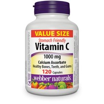 캐나다 비타민 C 보충제 베스트 셀러 Top, 28.웨버네추럴스 비타민C 1000mg 120c