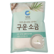 청정원 구운소금( 100% 꽃소금), 6개, 1KG