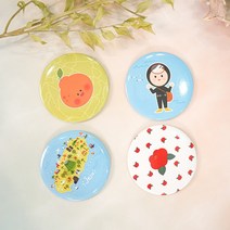 제주그림 시리즈 미니 손거울 단체선물 기념품 휴대용 작은선물, 03. 동백꽃