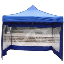 투명 움막 방수 천막사 포장마차 붕어빵천막 옥상, 검은색 지퍼 도어 설치