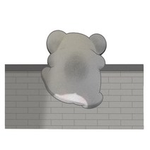 귀여운 캐릭터 뒷모습 규조토발매트 주방 욕실 화장실 빨아쓰는 구조토 매트, 코알라
