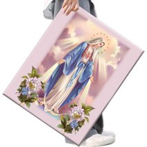 파센 DIY 보석십자수 캔버스형 40x50 cm, 1세트, 73.IP0073IM-성모 마리아