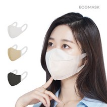 [KG커머스] 에코마스크 새부리형 3D입체형 100매 화이트 블랙 베이지