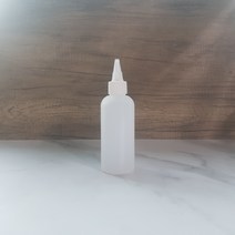 HDPE LDPE 다목적 원통형 150ml 용기, 화이트 뾰족캡, 화이트, 1개