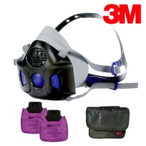 3M 방독면 정품 인증 풀셋트, HF-800 용접 그라인딩 구성 M