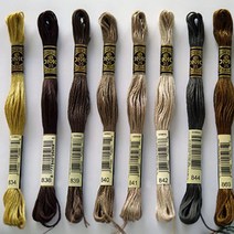 [원단쟁이] DMC자수실 면사(25번사) 8M (834~891) E28, 838