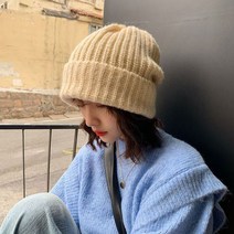 데일리 울 오버 비니 6색상 모자 후리스 겨울 방울 오버 비니 빅사이즈