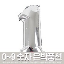 스투피드 숫자 은박풍선 모음, 12_숫자 은박풍선 (소) 실버 1