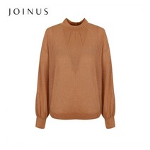 [조이너스]하이넥 펄소재 블라우스-JF19SL2103069A