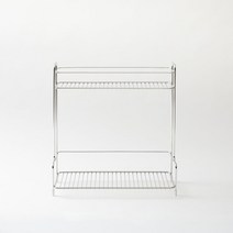 [JAJU/자주] 스텐 와이어 양념병 2단 선반, 실버